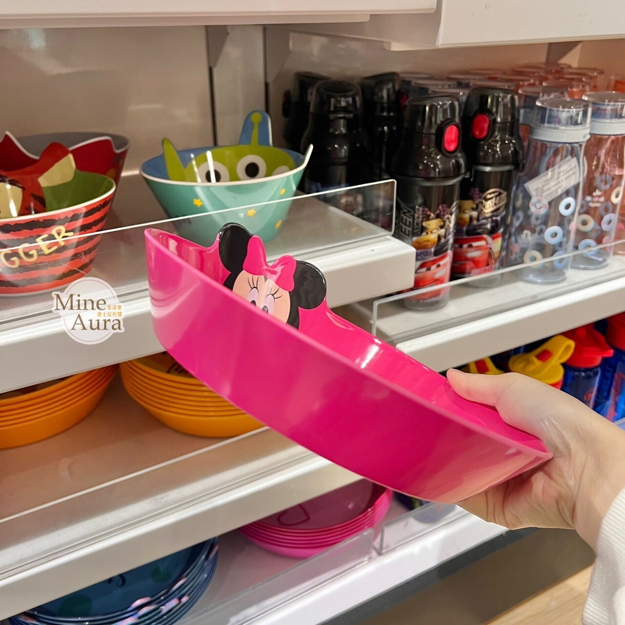 (現貨) 米妮 Minnie 兒童 餐具 造型餐盤 -香港迪士尼樂園