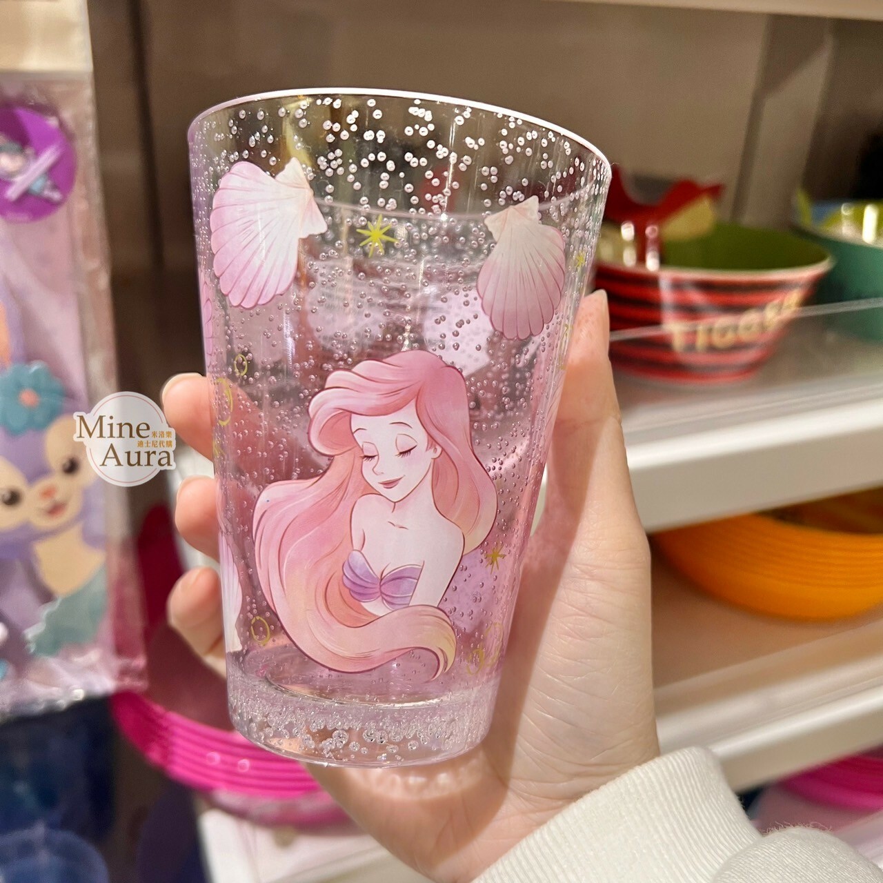 愛麗兒 Ariel 氣泡感 貝殼圖案 水杯 小美人魚 The Little Mermaid -香港迪士尼樂園