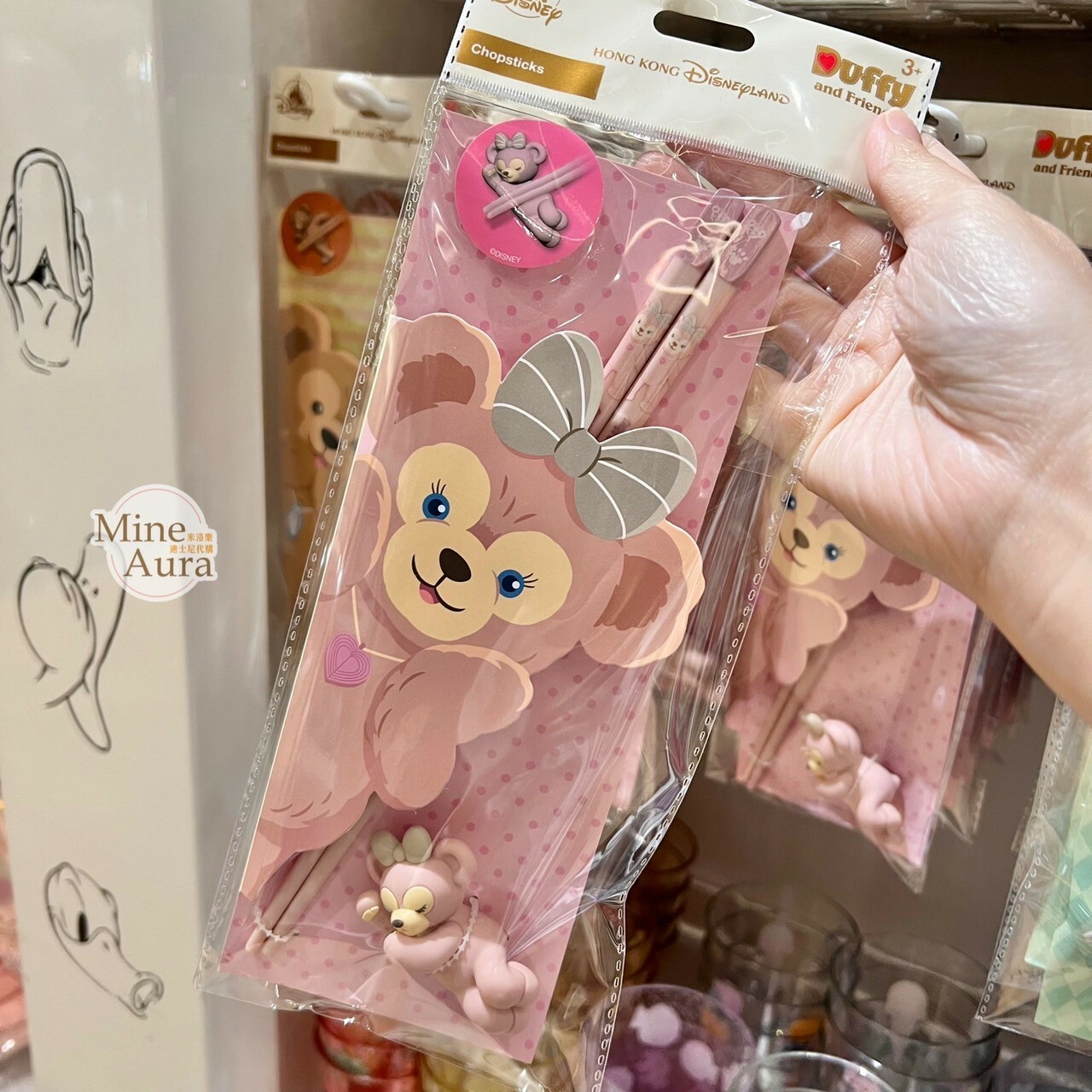 (現貨) 雪莉玫 ShellieMay 筷子 + 造型筷架組 -香港迪士尼樂園