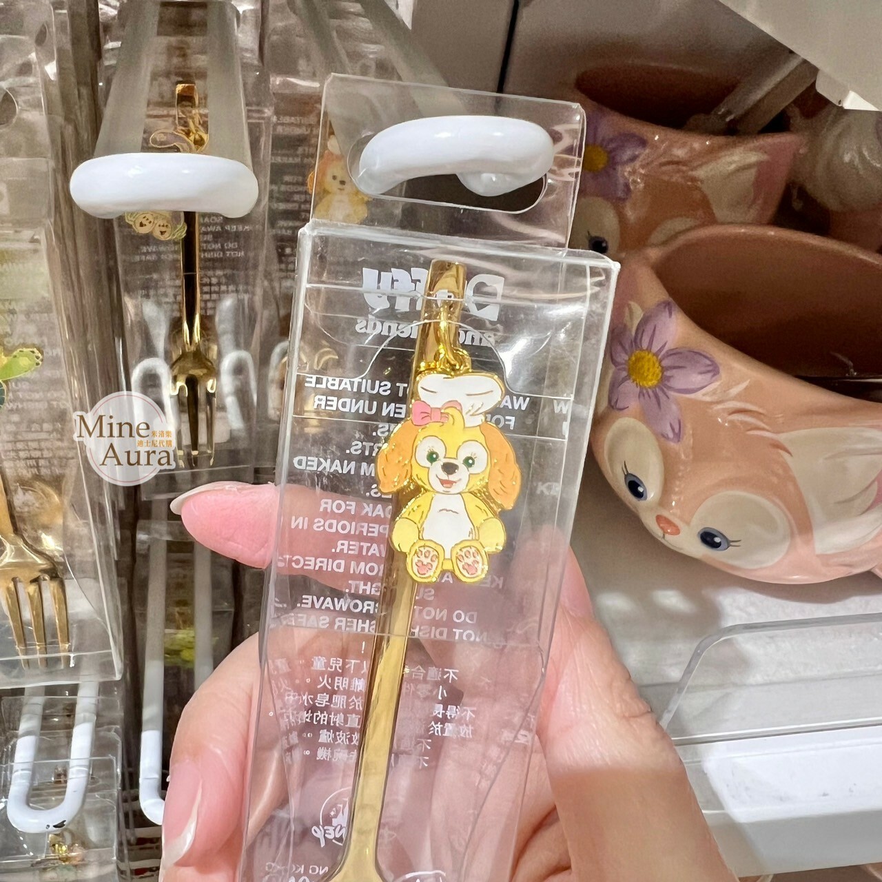 可琦安 餅乾 CookieAnn 金屬墜飾 餐具 叉子/湯匙 -香港迪士尼樂園