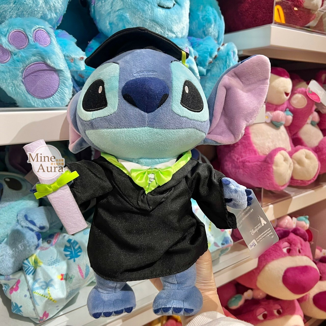 史迪奇 Stitch 學士服造型 娃娃 玩偶 星際寶貝 Lilo & Stitch -香港迪士尼樂園