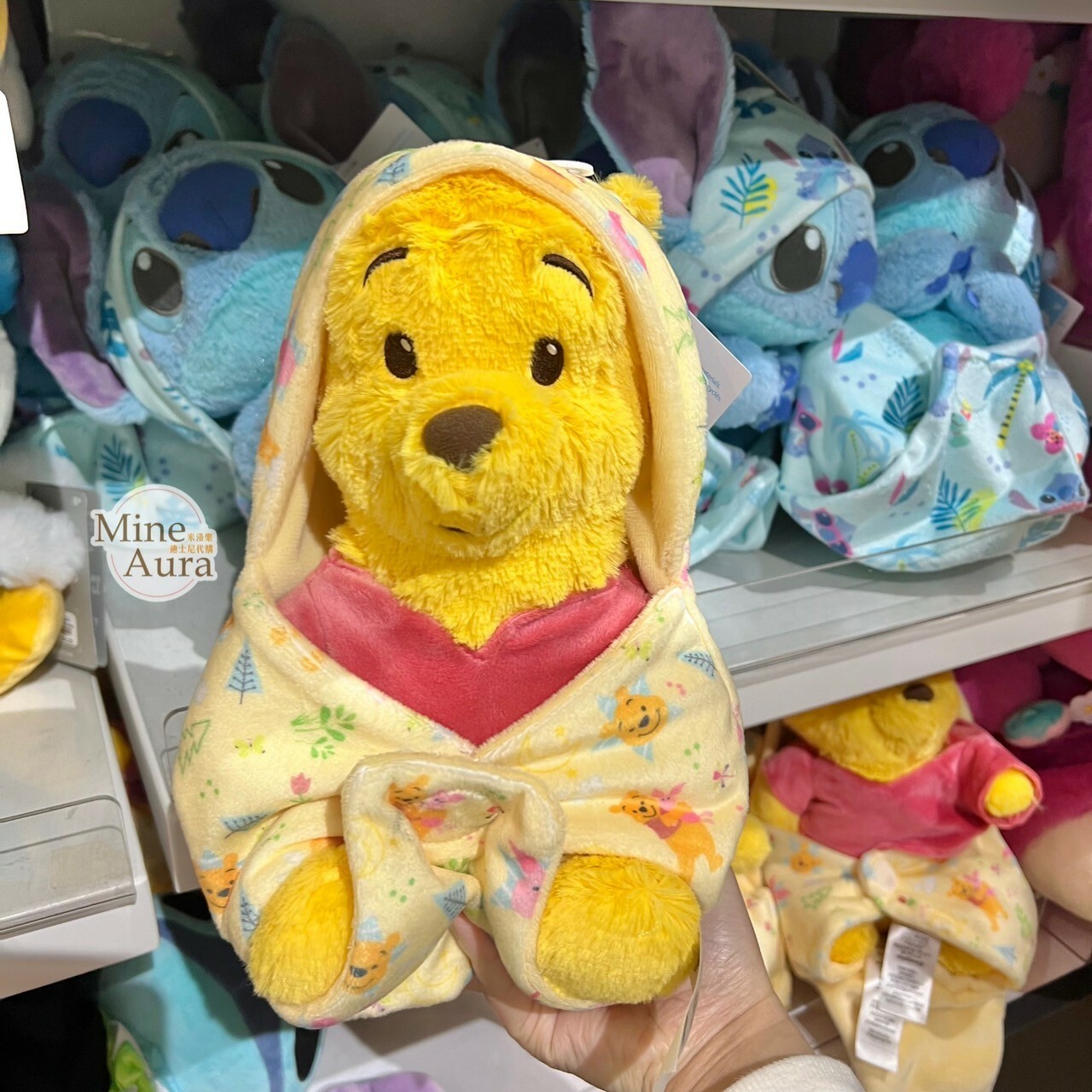 小熊維尼 Winnie the Pooh 寶寶 包巾 娃娃 玩偶 -香港迪士尼樂園