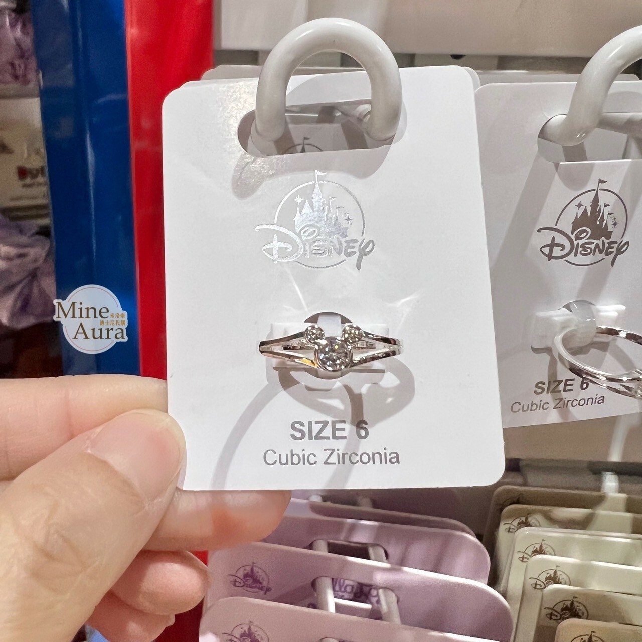 米奇 Mickey 亮鑽米奇頭造型 戒指 首飾 -香港迪士尼樂園