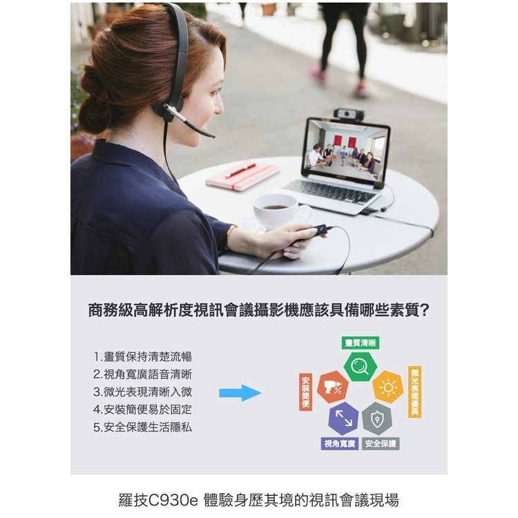 羅技 Logitech ｜ C930e 網路視訊攝影機 Webcam 🔶居家上班視訊機🔶