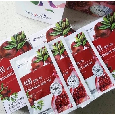 韓國 BOTO｜100%紅石榴美妍飲 100入保證正貨