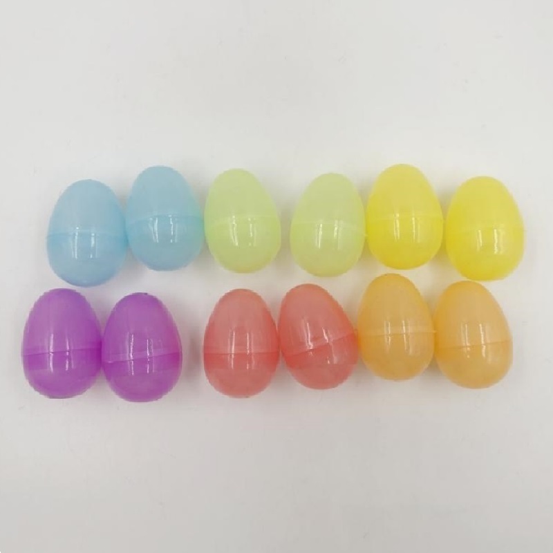 復活節彩蛋收納盒/半透明 6cm 12入