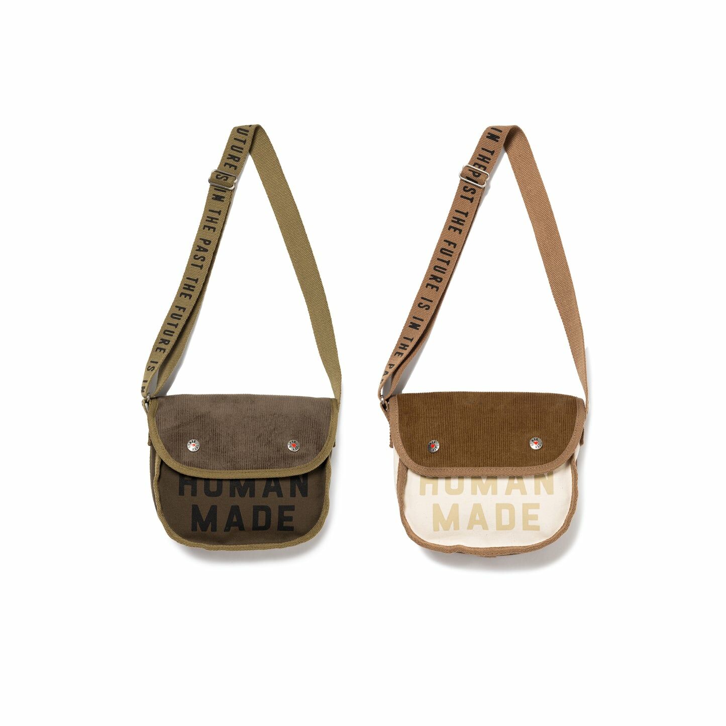 2024SS HUMAN MADE SHOULDER BAG 燈心絨 側背包 字體 2色 現貨