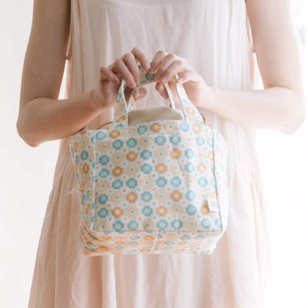 印花樂束口便當袋