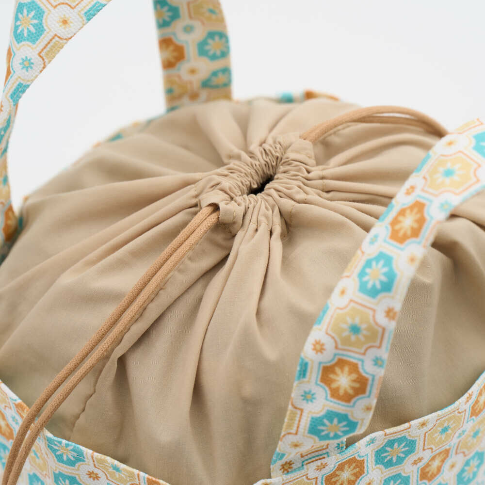 印花樂束口便當袋