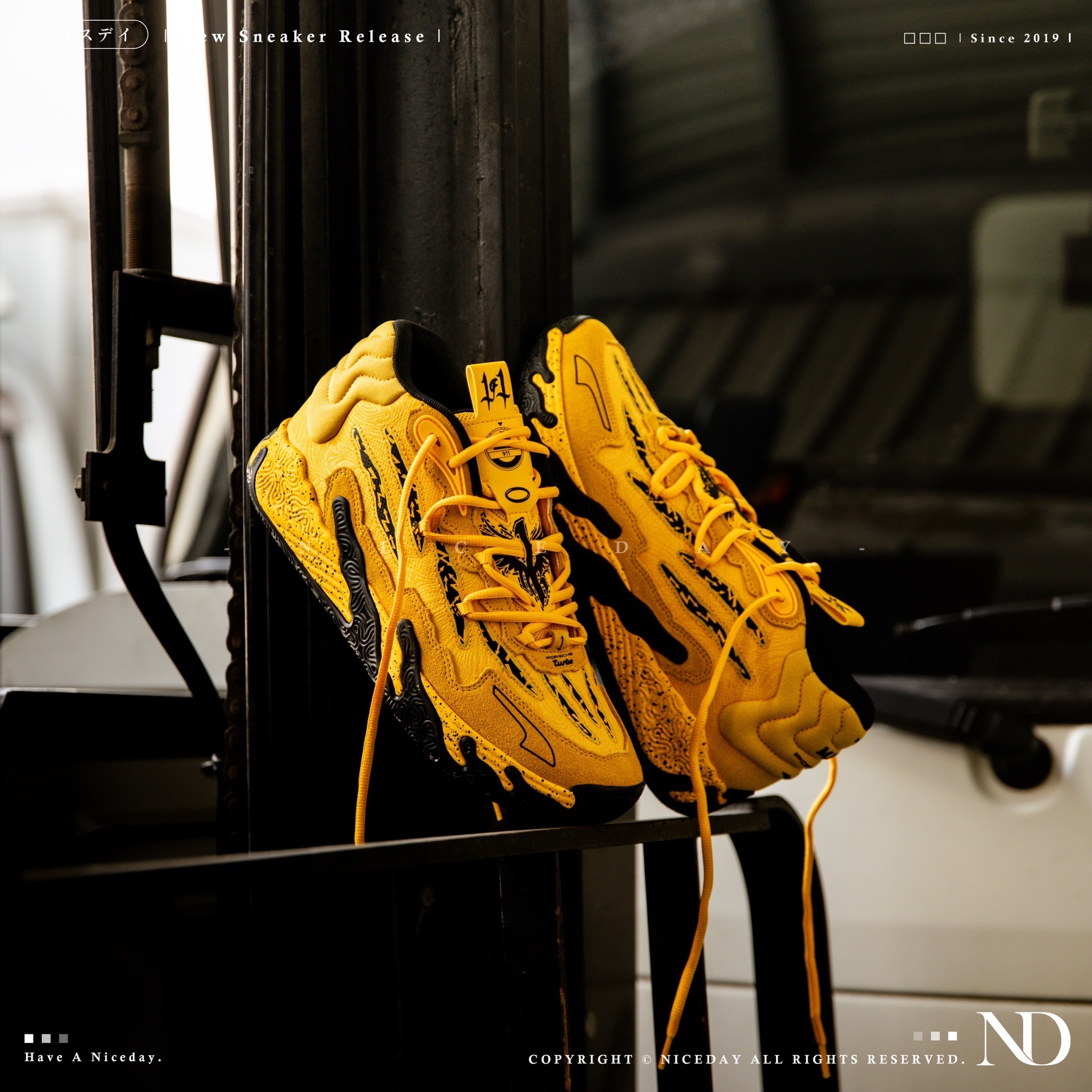 NICEDAY 代購 Puma LaMelo Ball MB.03 Porsche 保時捷 黃 黑 聯名款 籃球鞋 309847-01