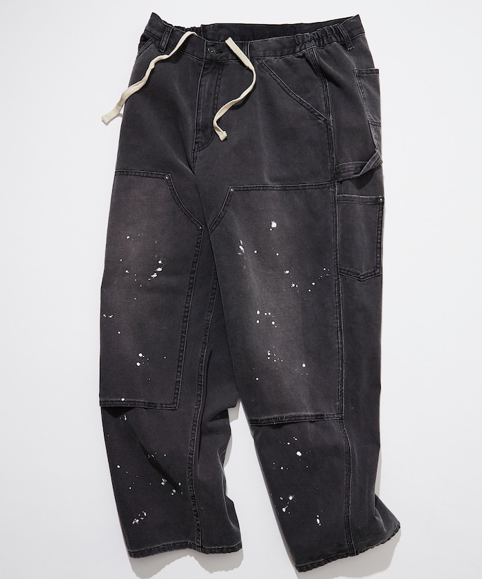 2024SS NAUTICA Crushed Double Knee Duck Pants 牛仔褲 丹寧 水洗 工作褲 潑漆 現貨