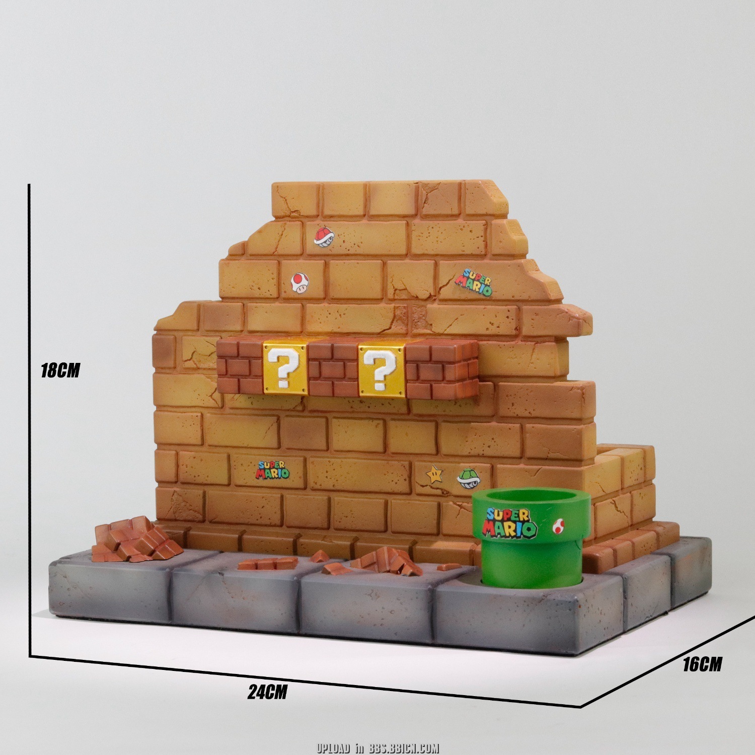 PNG創意雜貨鋪 Switch瑪利歐場景主題充電盒創意底座