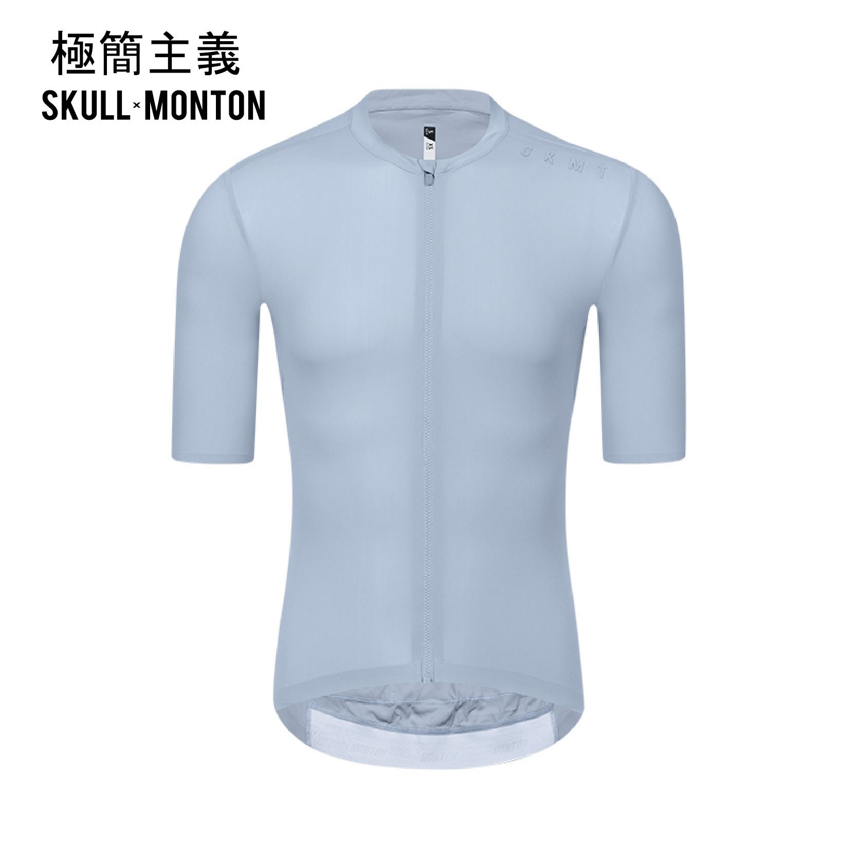 極簡主義淺藍男款短上衣
