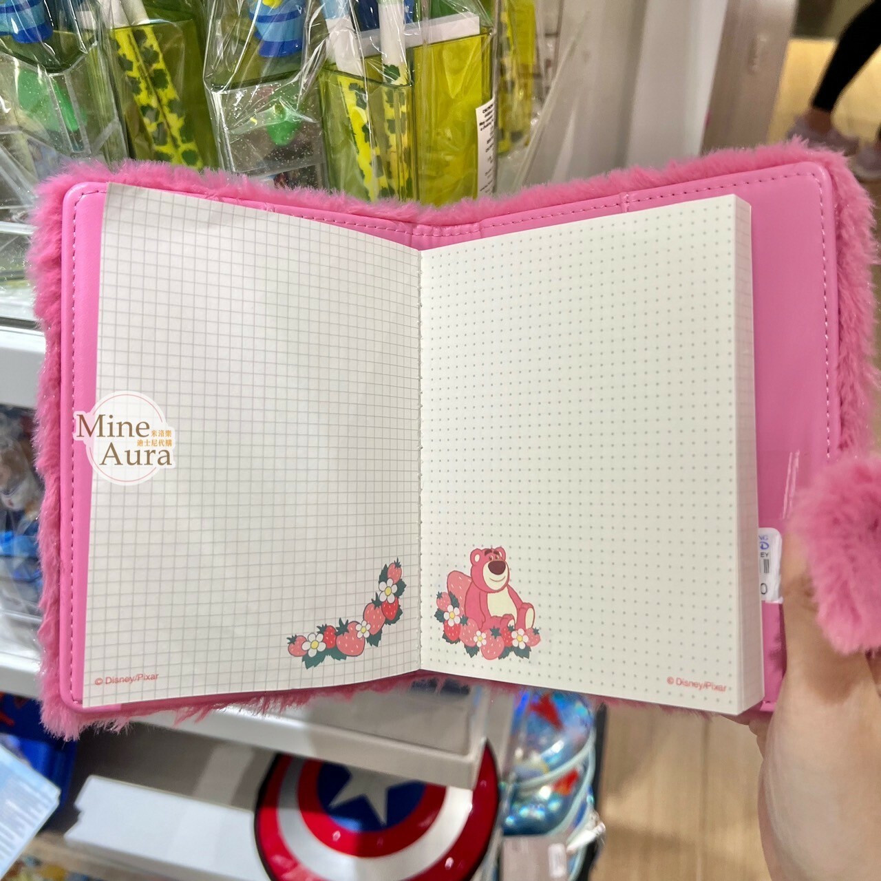 熊抱哥 Lotso居家系列 絨毛造型 筆記本 記事本 手帳本 玩具總動員 Toy Story -香港迪士尼樂園