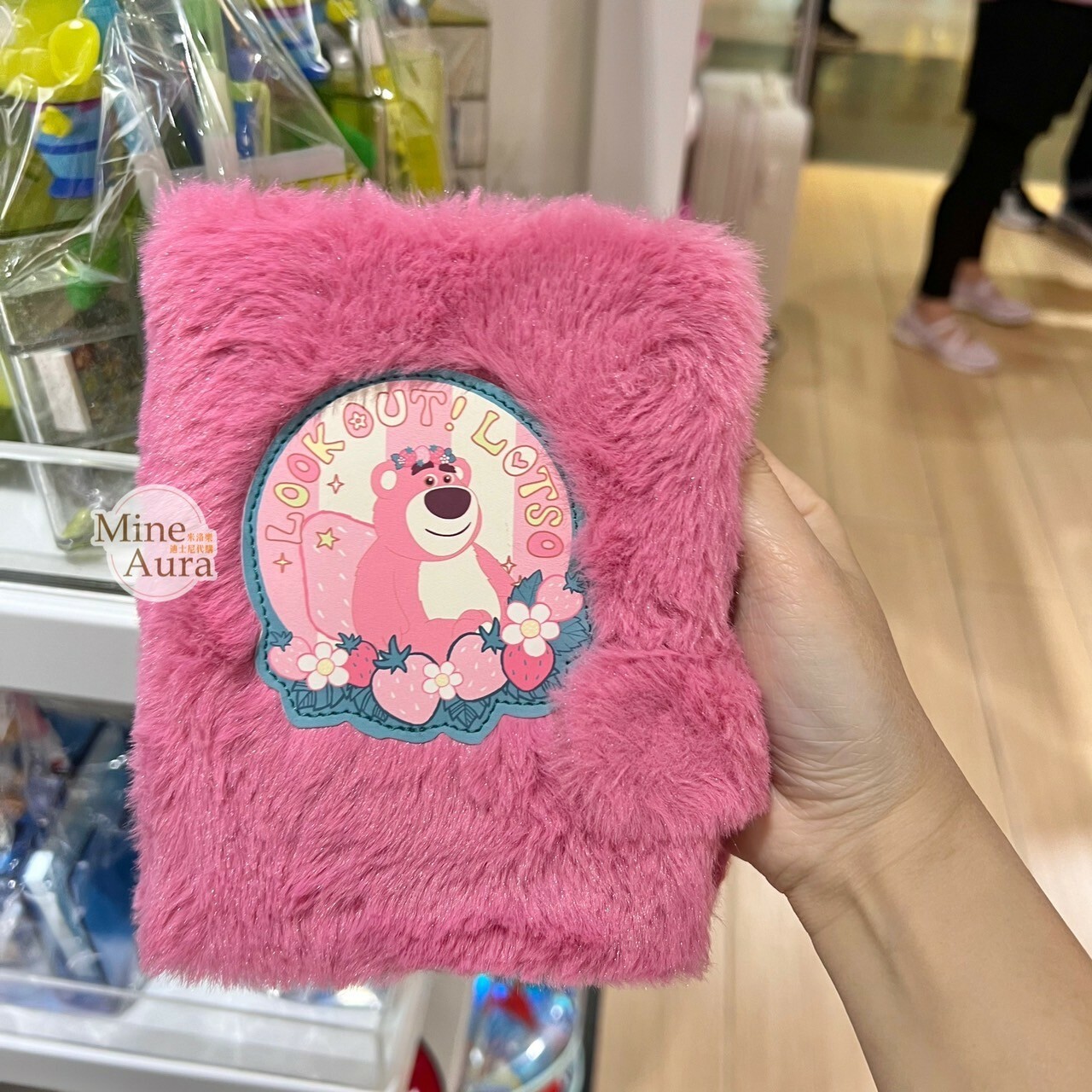 熊抱哥 Lotso居家系列 絨毛造型 筆記本 記事本 手帳本 玩具總動員 Toy Story -香港迪士尼樂園