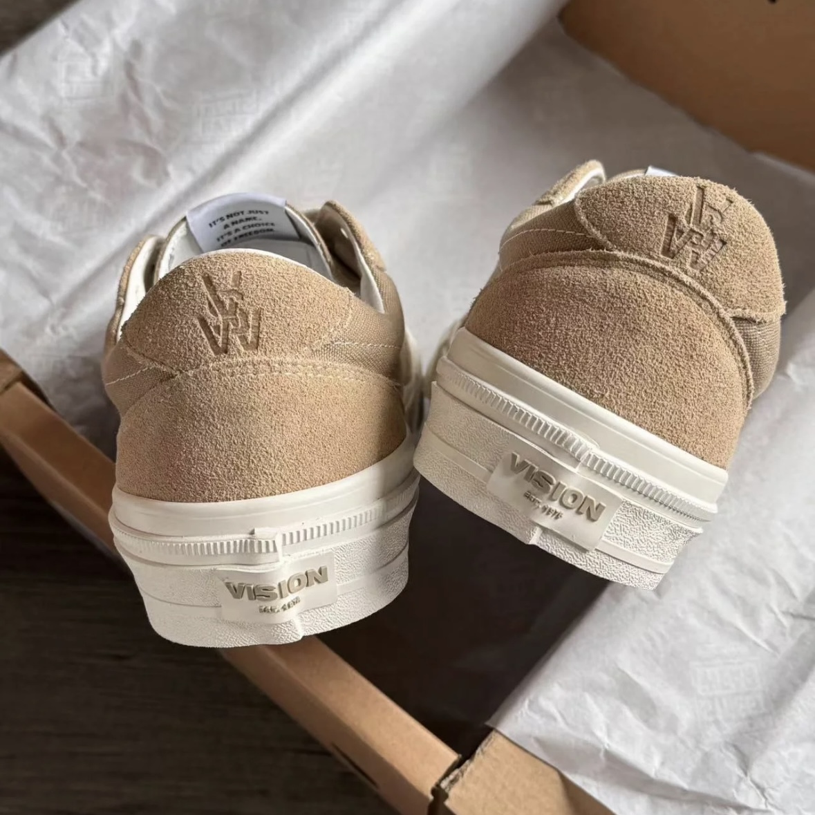 Vision Street Wear 復古 麂皮 滑板鞋 板鞋 奶茶