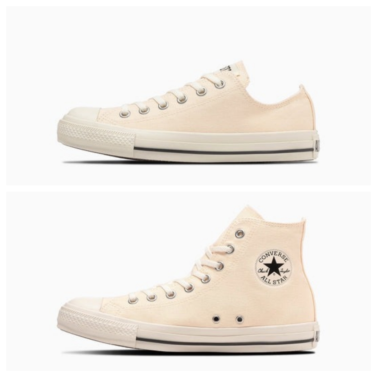 限時特價預購┃CONVERSE ALL STAR WASHEDCANVAS OX HI 帆布 水洗 米白 低筒 高筒