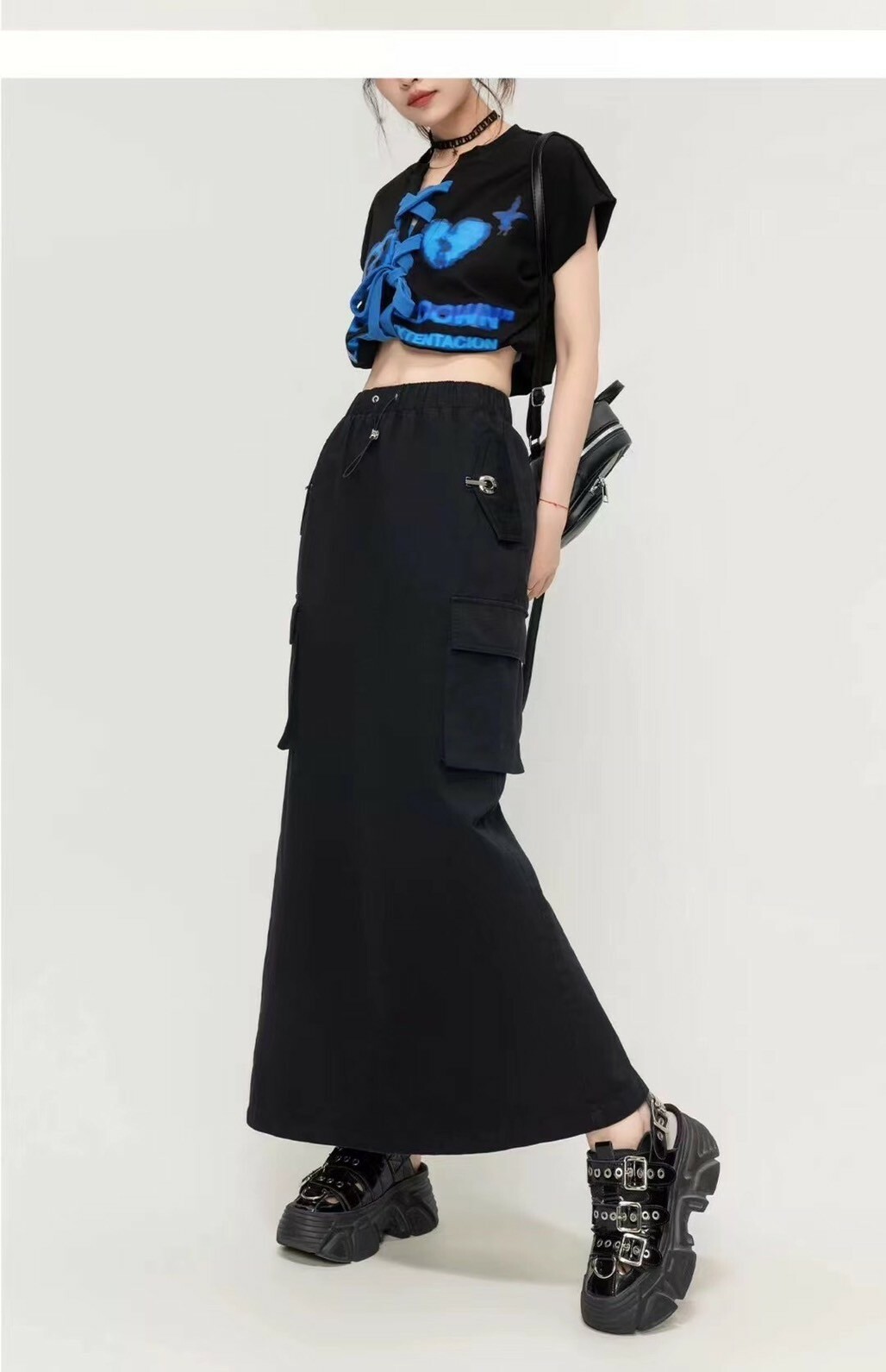 工裝口袋長裙