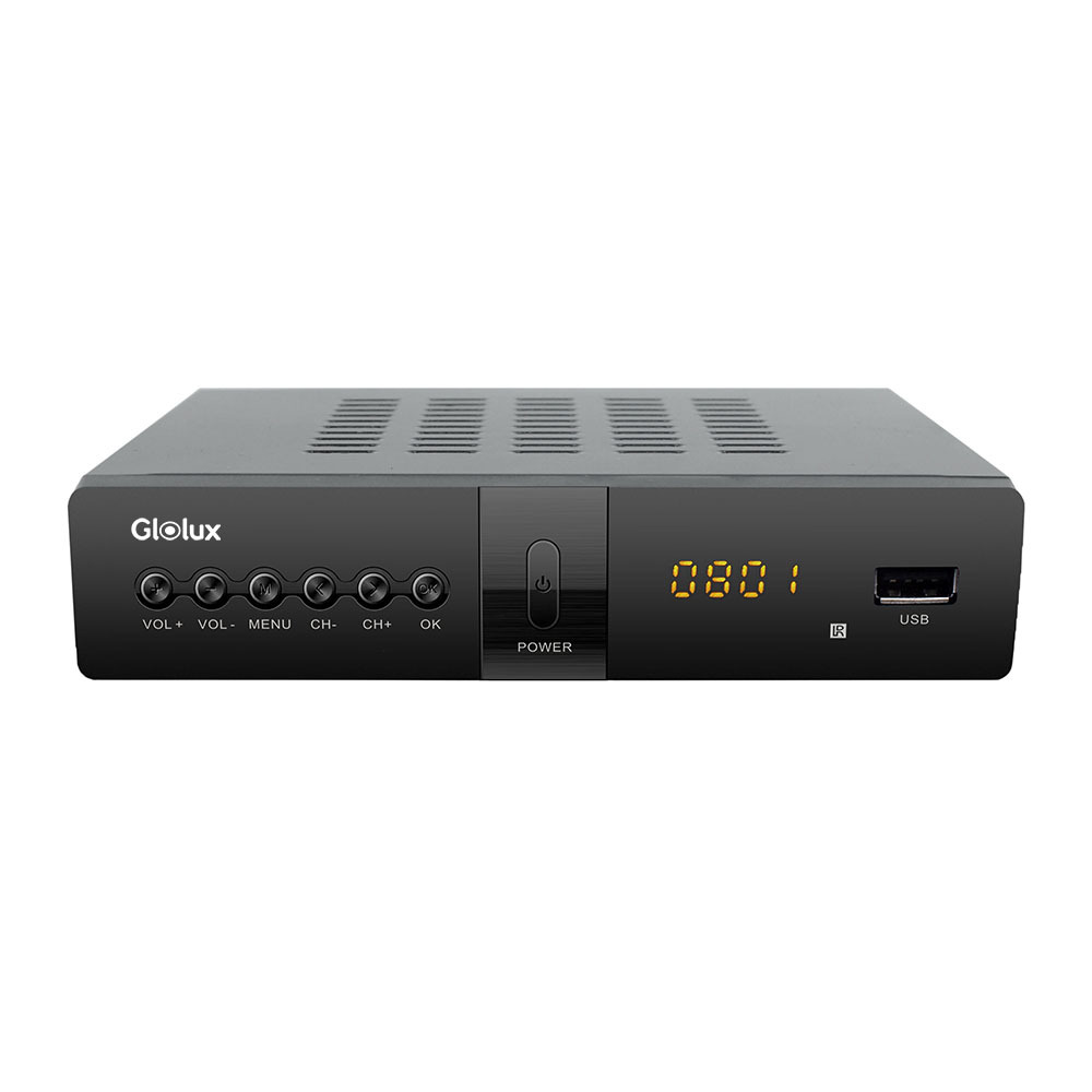GLOLUX OCHO | Digital TV Converter Box, ATSC Digital Converter Box with TV Tuner, TV Recording, USB Multimedia Function, HDMI Output (250STB)