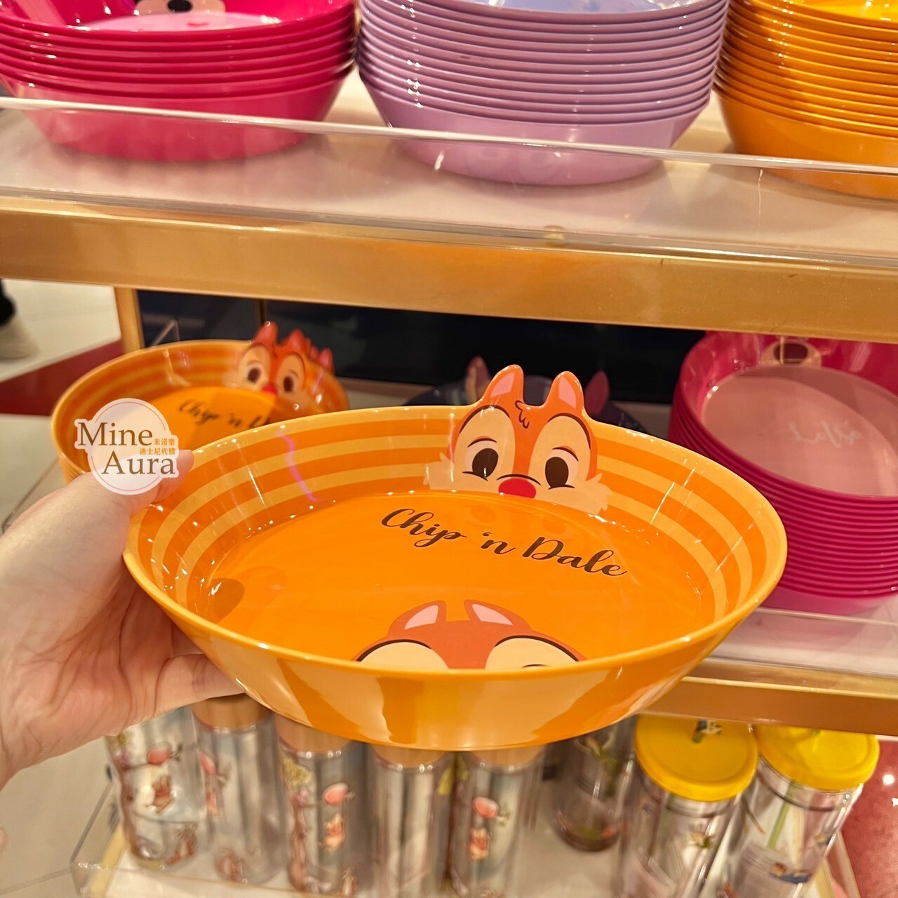 (現貨) 奇奇蒂蒂 Chip 'n Dale 兒童 餐具 造型餐盤 -香港迪士尼樂園