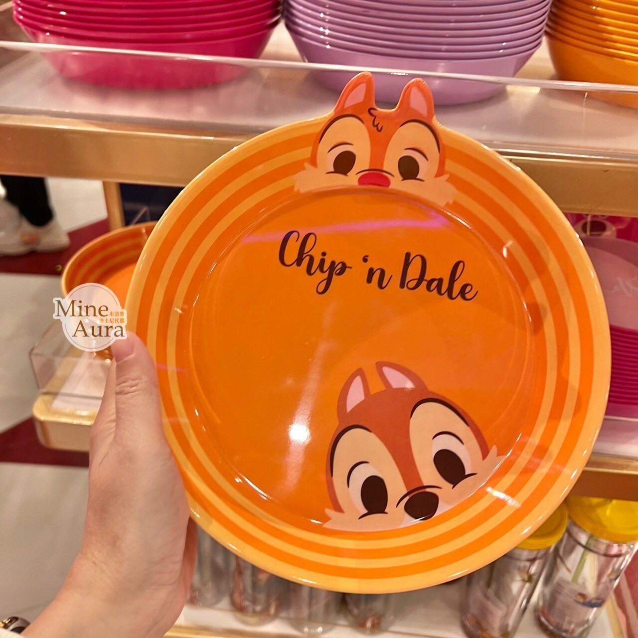 (現貨) 奇奇蒂蒂 Chip 'n Dale 兒童 餐具 造型餐盤 -香港迪士尼樂園