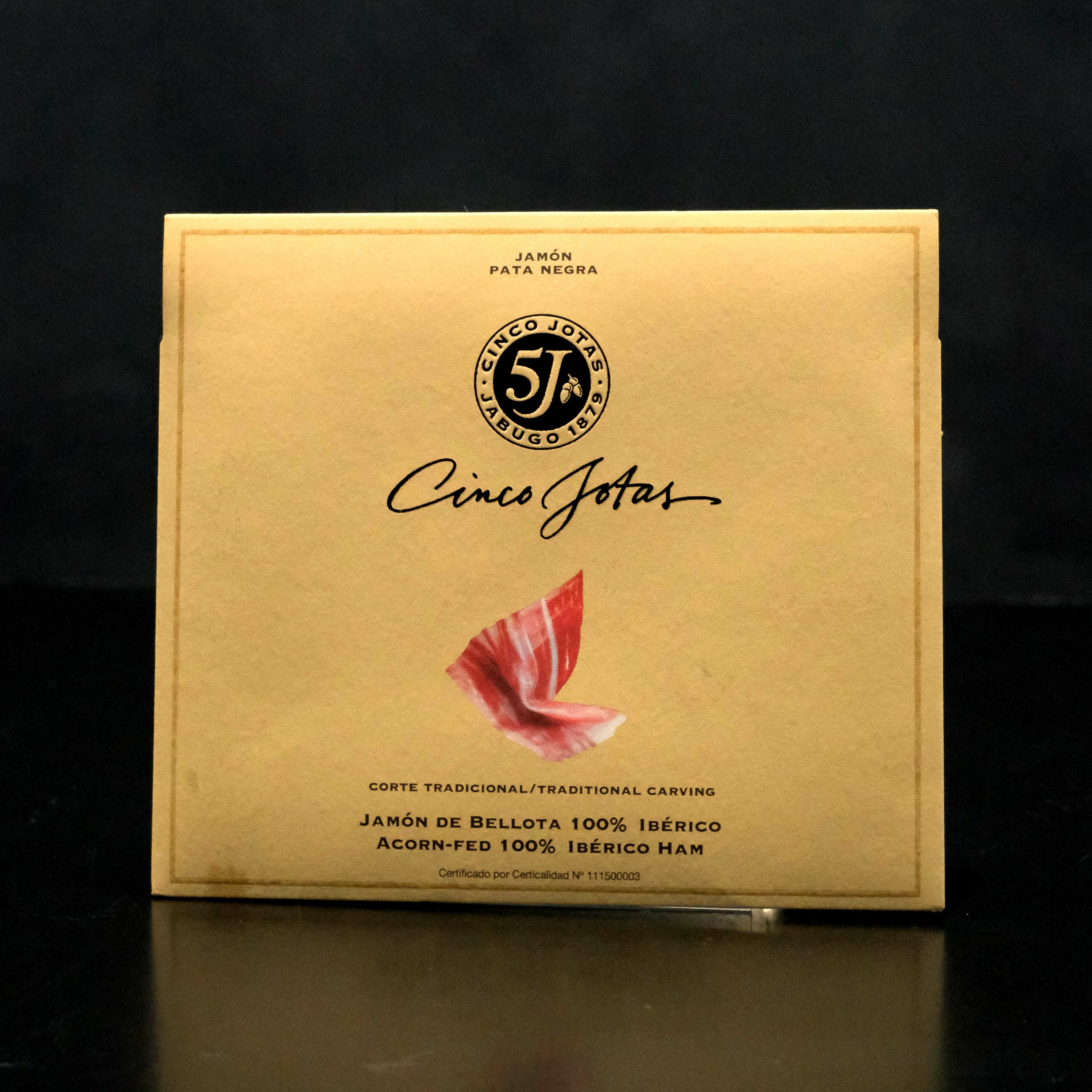 【西班牙Cinco Jotas】5J黑標橡子飼伊比利生火腿切片 40g