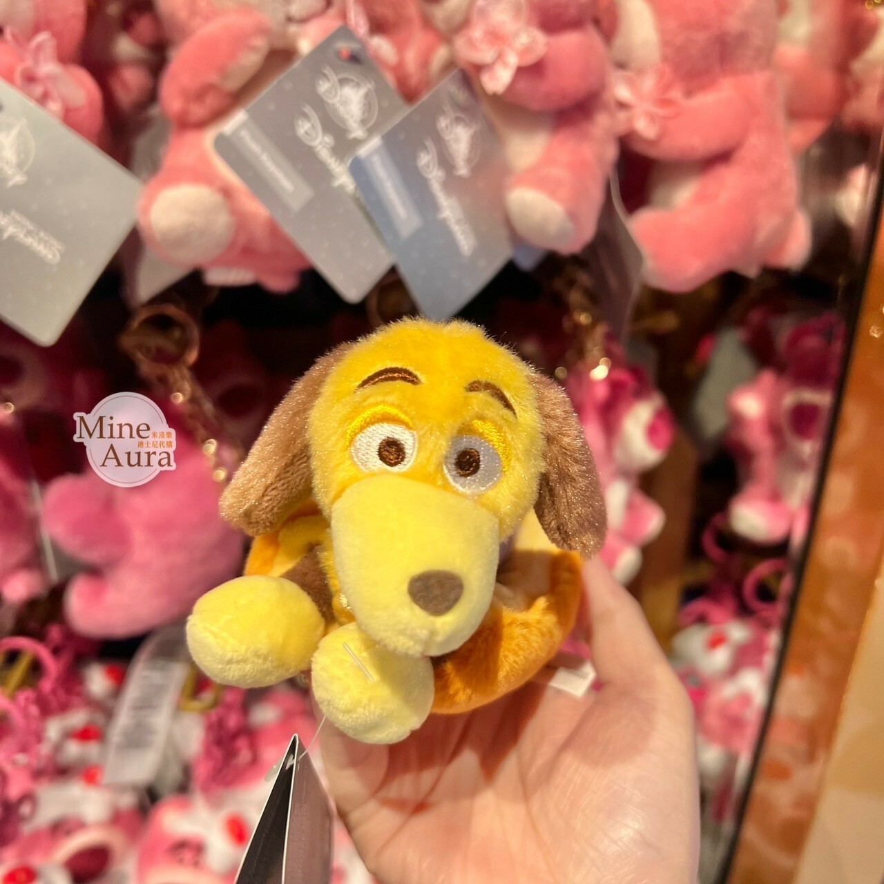 披薩星球系列 彈簧狗 Slinky Dog 大亨堡熱狗造型 鑰匙圈 吊飾 玩具總動員 Toy Story -香港迪士尼樂園