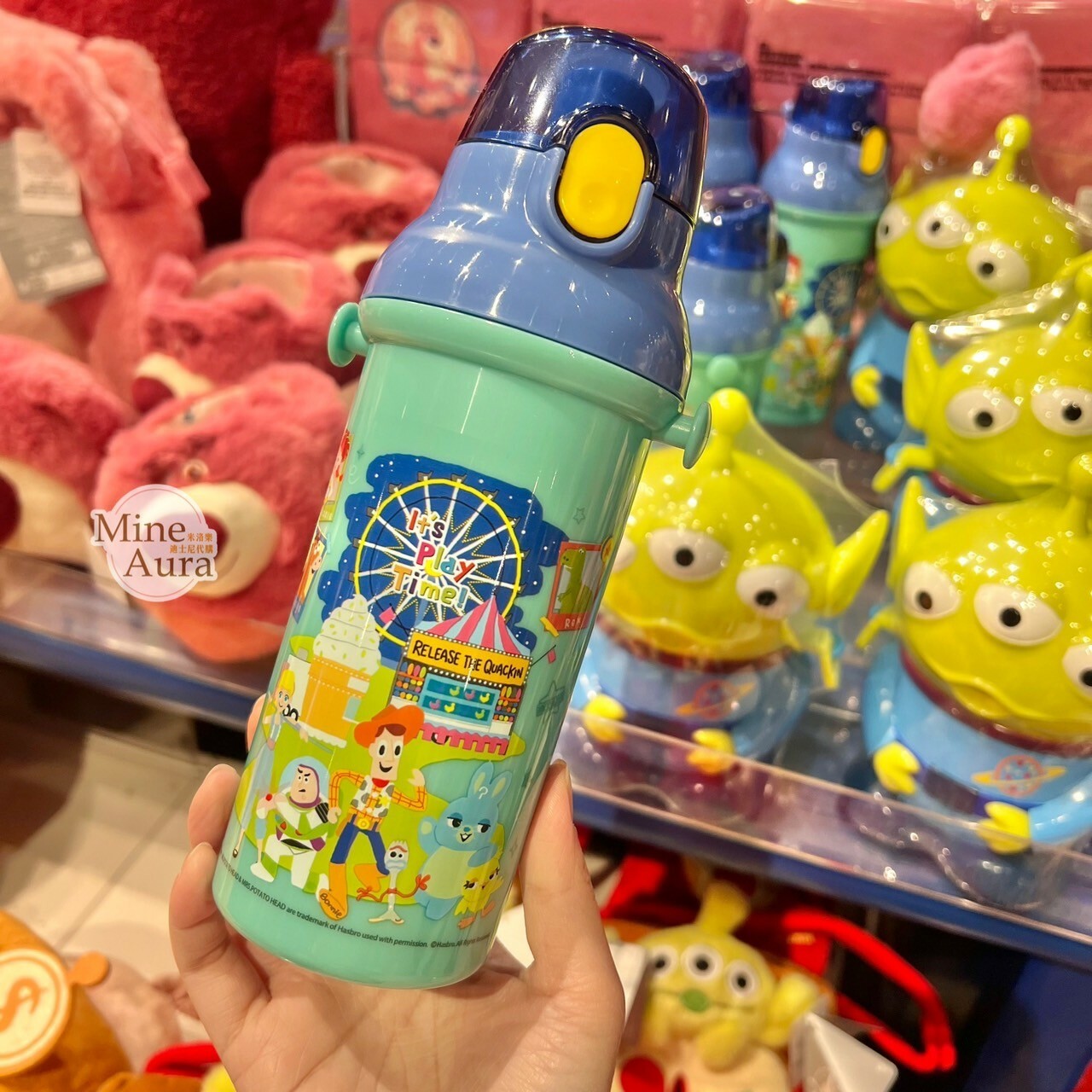 玩具總動員 Toy Story 圖案 綠色 兒童 水壺 -香港迪士尼樂園