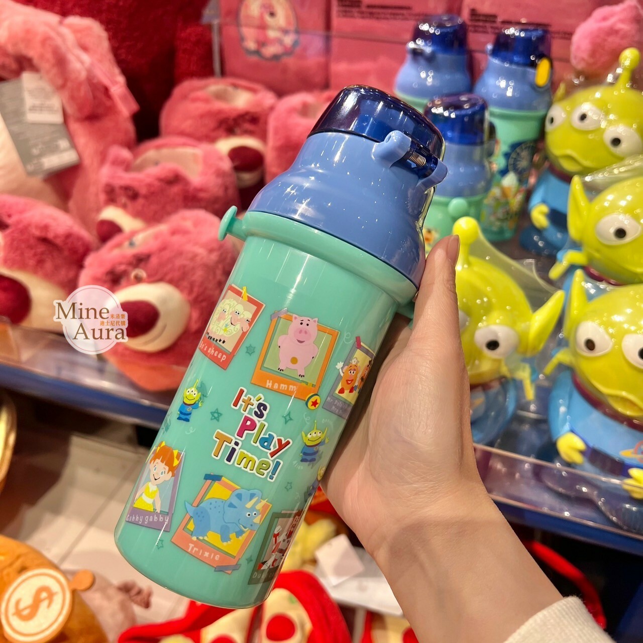 玩具總動員 Toy Story 圖案 綠色 兒童 水壺 -香港迪士尼樂園