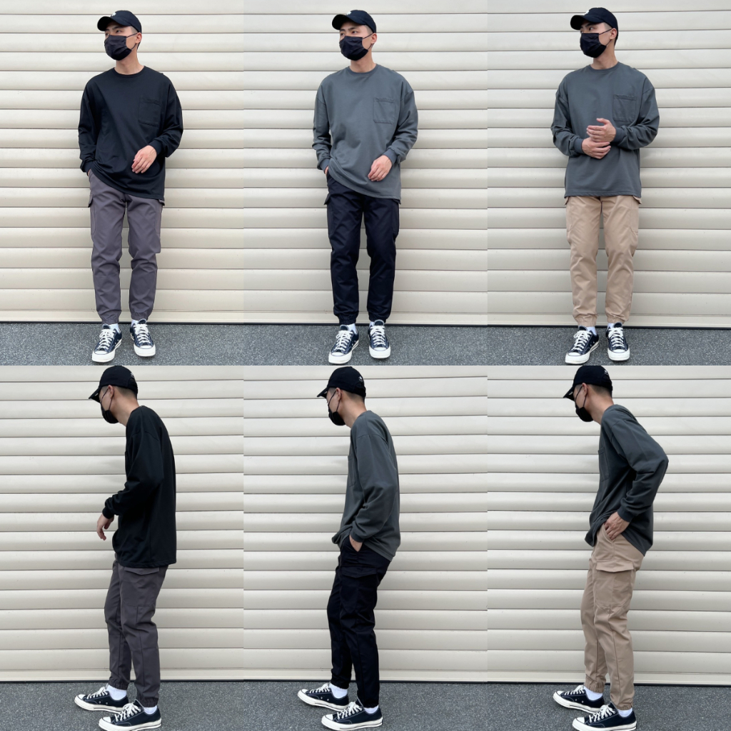 XK629 工裝口袋縮口褲