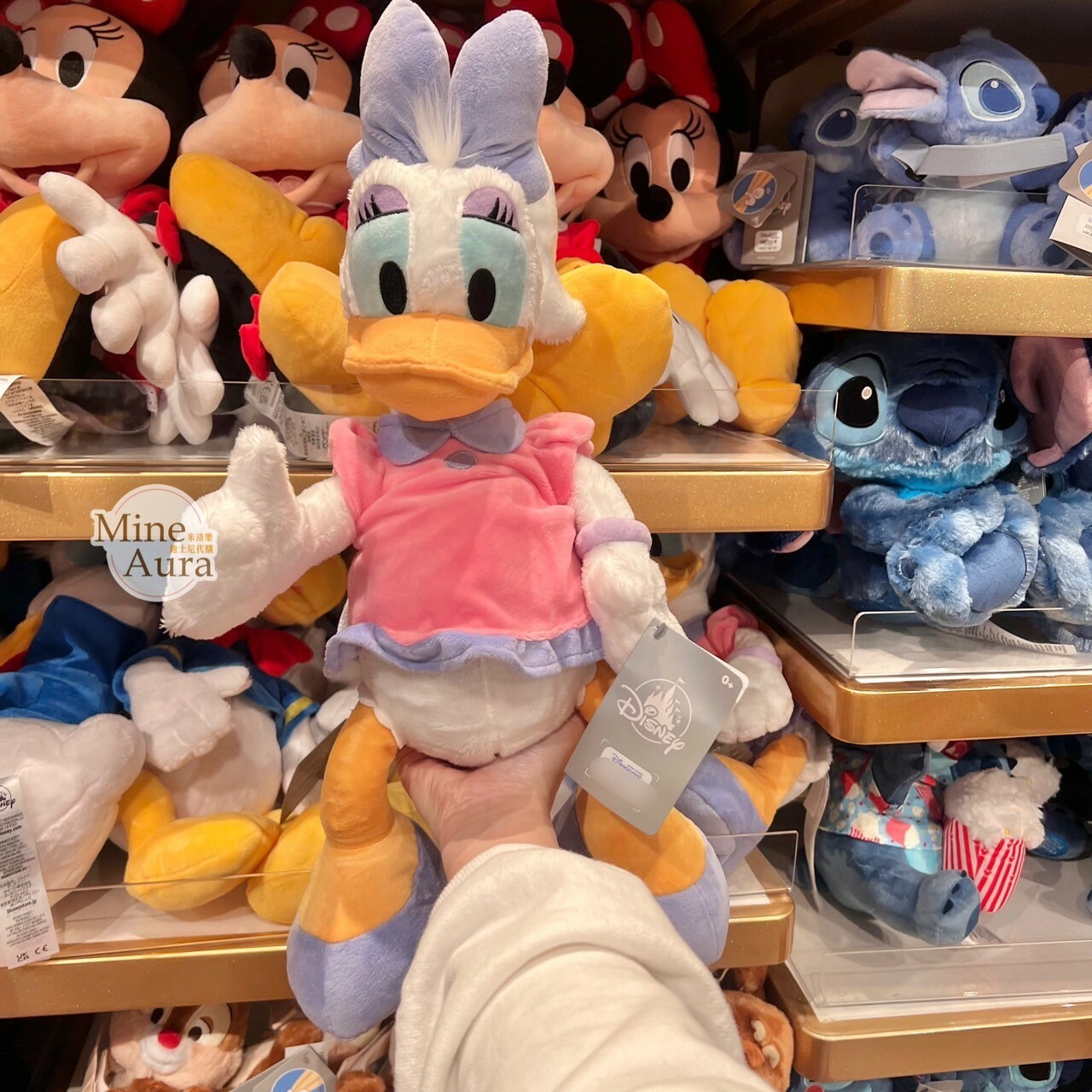 黛西 Daisy 經典 絨毛 M號 娃娃 玩偶 -香港迪士尼樂園