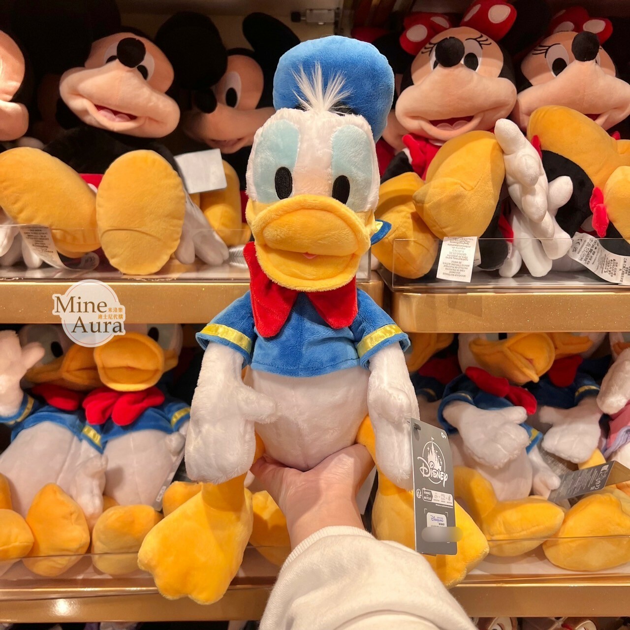 唐老鴨 Donald 經典 絨毛 M號 娃娃 玩偶 -香港迪士尼樂園