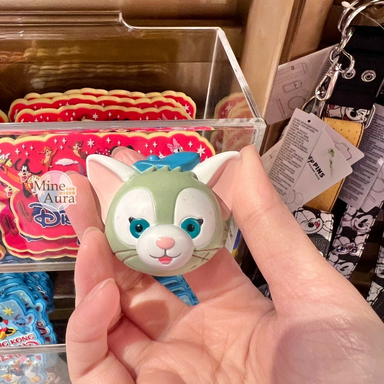 傑拉托尼 畫家貓 Gelatoni 大頭造型 磁鐵 -香港迪士尼樂園