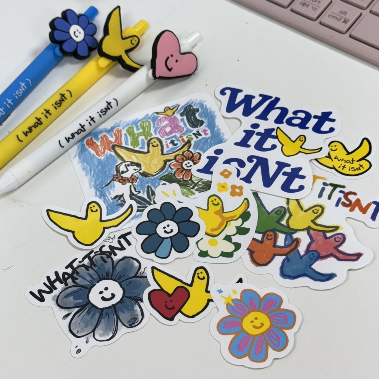 #現貨 WHAT IT ISNT 小天使 造型貼紙 10入/包