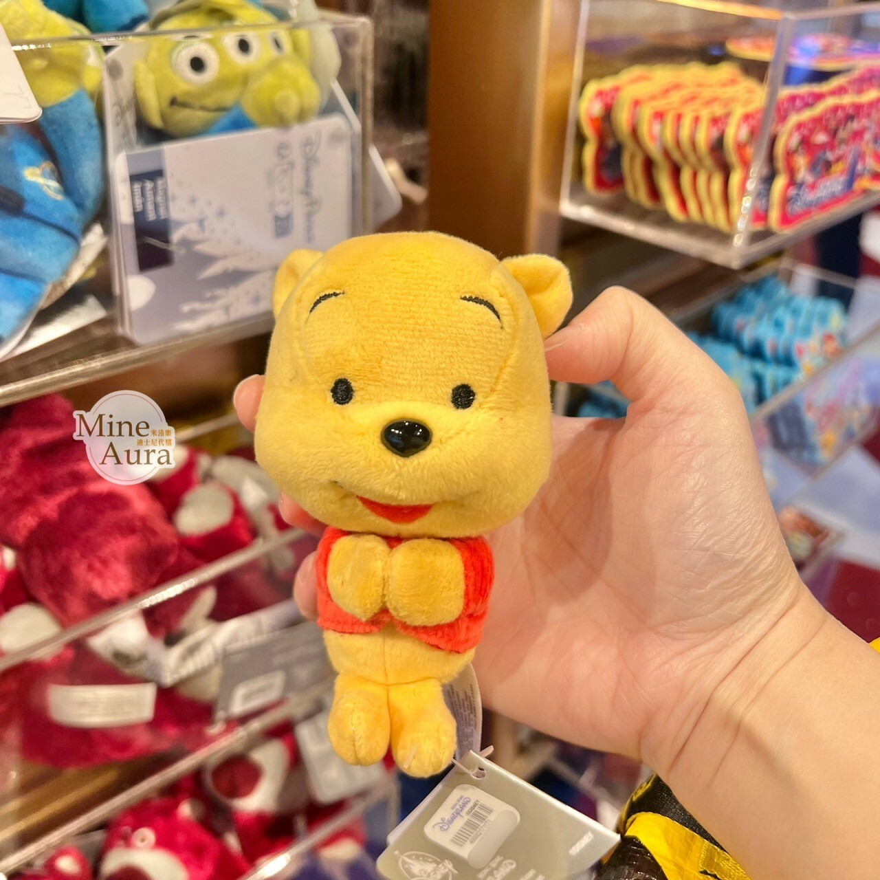 小熊維尼 Winnie the Pooh 絨毛 磁鐵 公仔 -香港迪士尼樂園