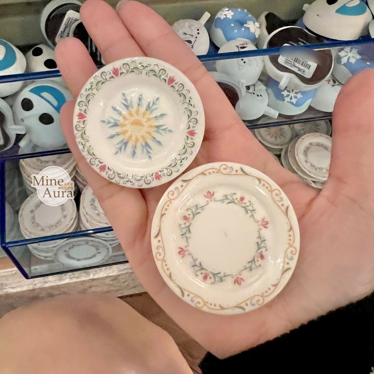 World of Frozen 限定 雪花圖騰 餐盤 盤子 造型 磁鐵 冰雪奇緣 Frozen -香港迪士尼樂園