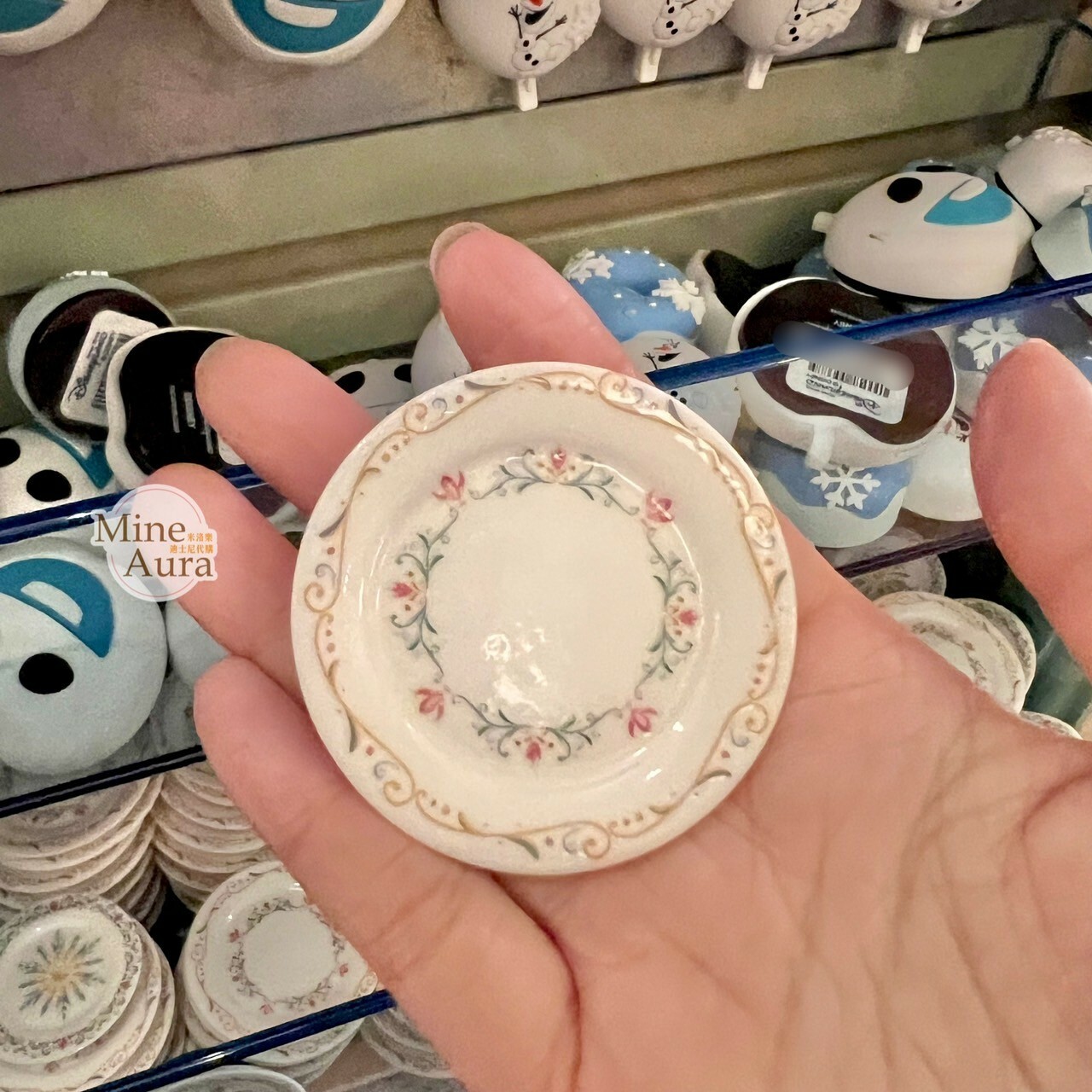 World of Frozen 限定 圖騰 餐盤 盤子 造型 磁鐵 冰雪奇緣 Frozen -香港迪士尼樂園