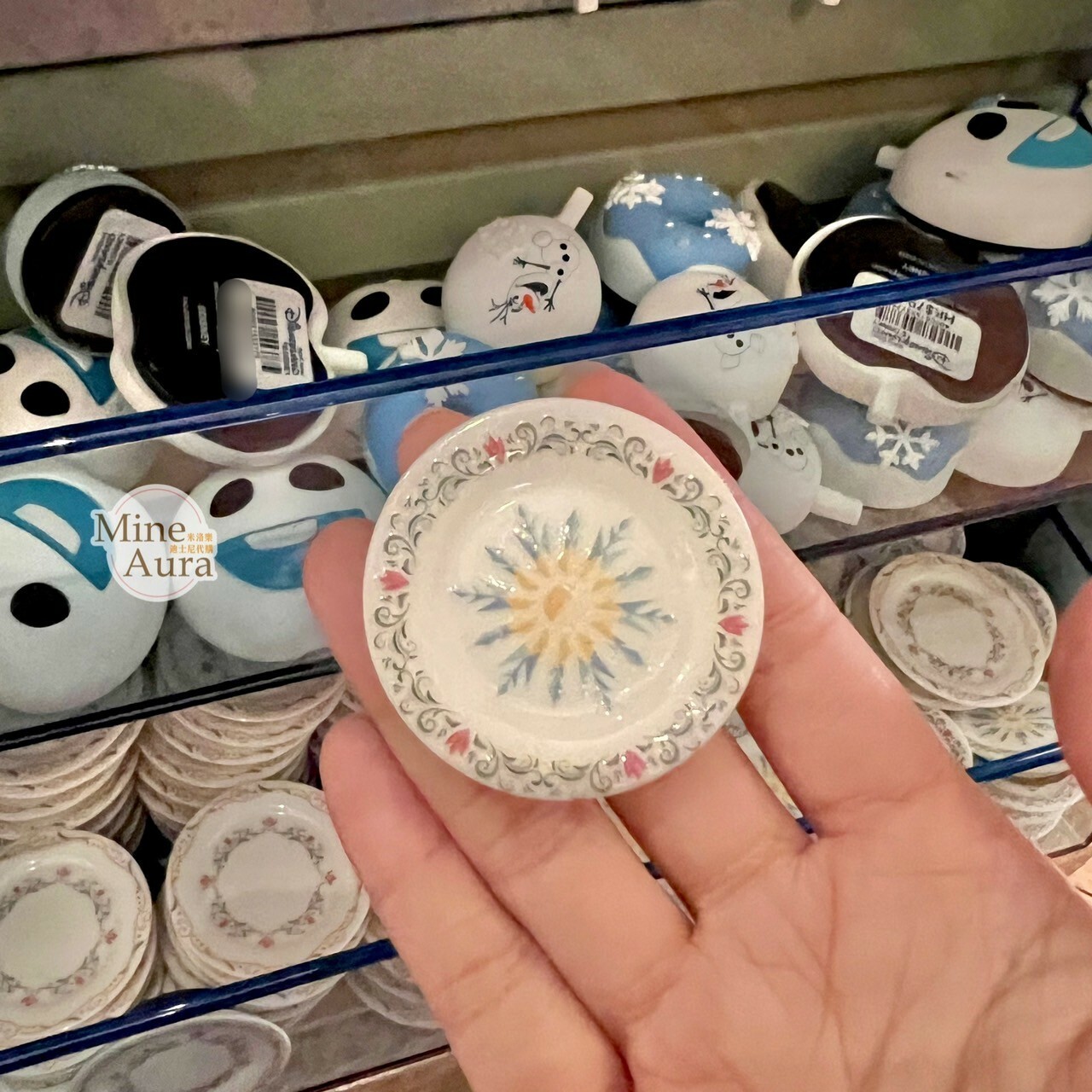 World of Frozen 限定 雪花圖騰 餐盤 盤子 造型 磁鐵 冰雪奇緣 Frozen -香港迪士尼樂園