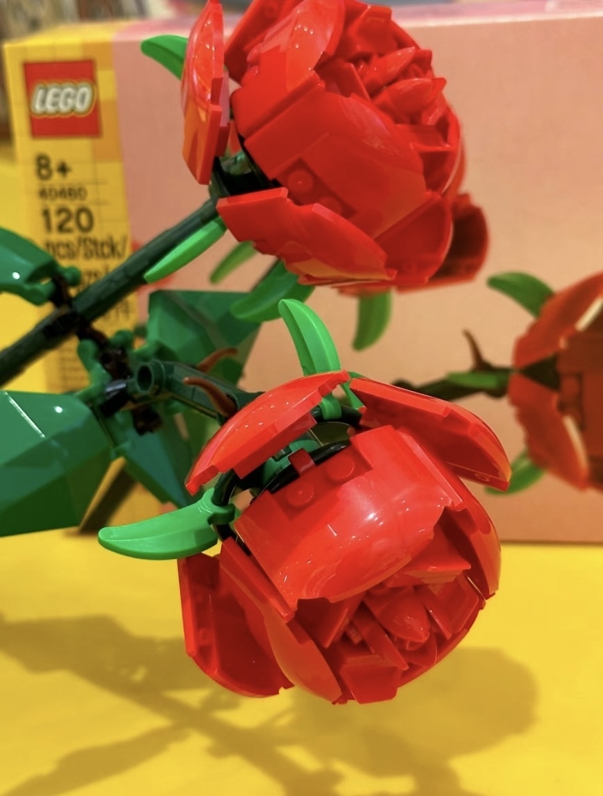 LEGO 樂高 玫瑰花 紅玫瑰 情人節 2支 花藝系列 40460/ 預購