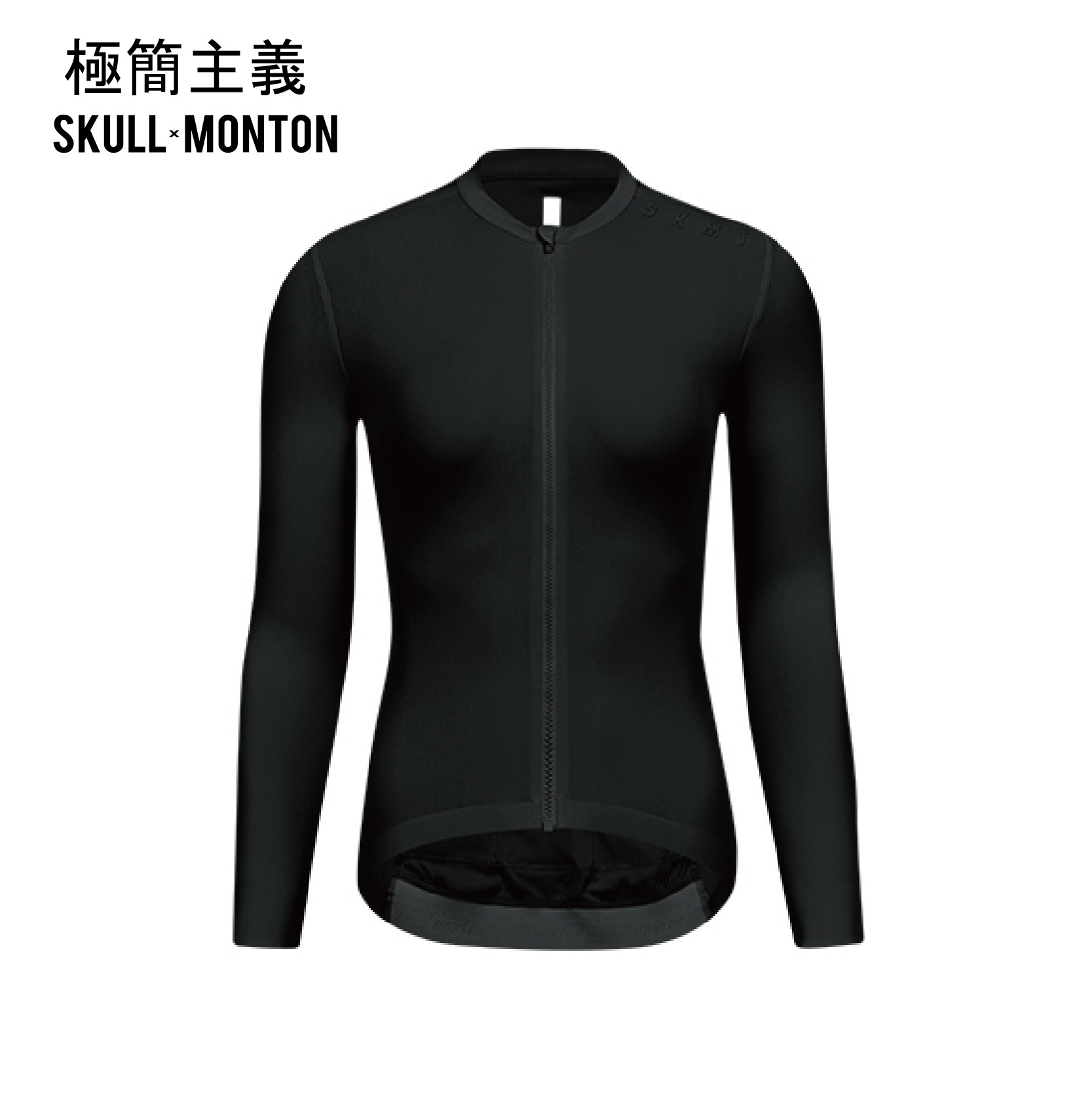 極簡主義黑色女款長上衣