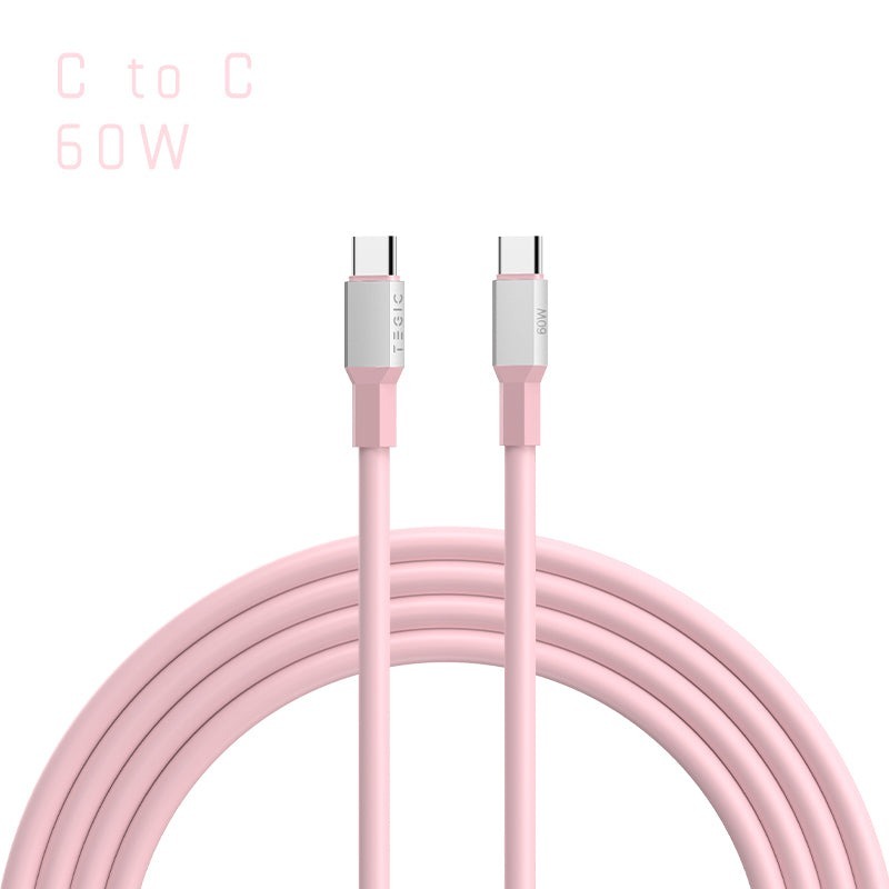 TEGIC Silicone Cable 數據線 (TYPE-C to TYPE-C 連接)