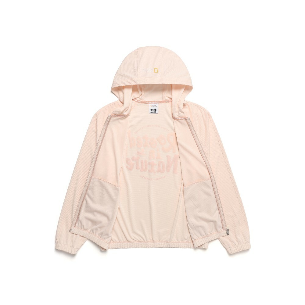 Women's Graphic Mesh Zip Up Jacket - INDIAN PINK