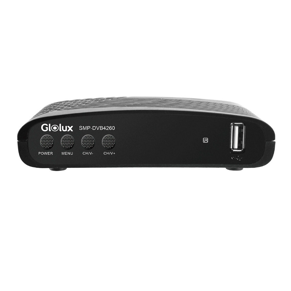 GLOLUX OCHO | DVB-T/DVB-T2 Digital Converter Box/ with TV Tuner, TV Recording/USB Multimedia Function/HDMI Output (DVB4260)