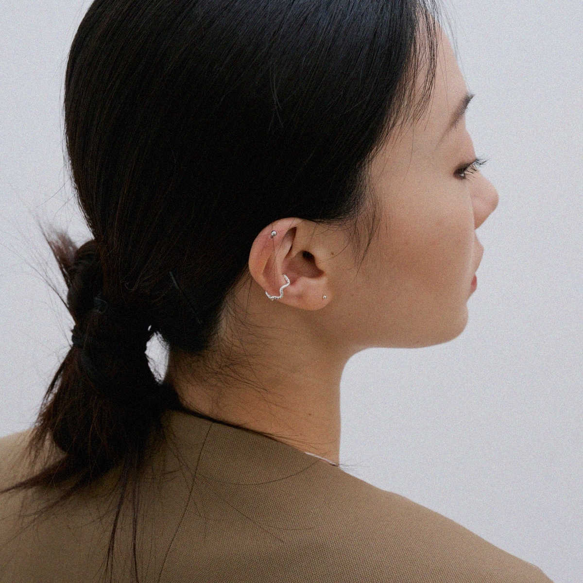波浪壓紋 (ear-cuff)