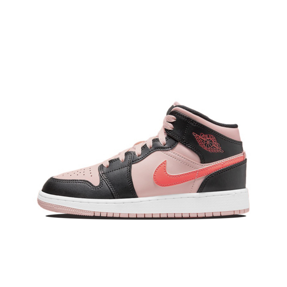 Air Jordan 1 Mid GS 黑粉 554725-604