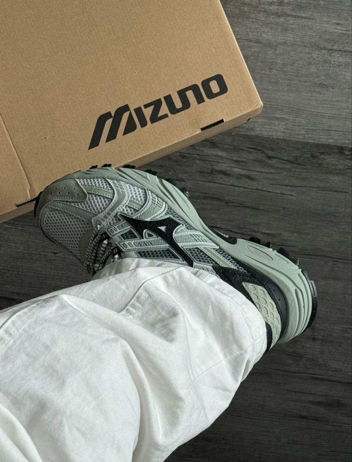 【APAIR】預購 Mizuno FIYI TL 機能鞋款 戶外 草綠黑 D1GH240904