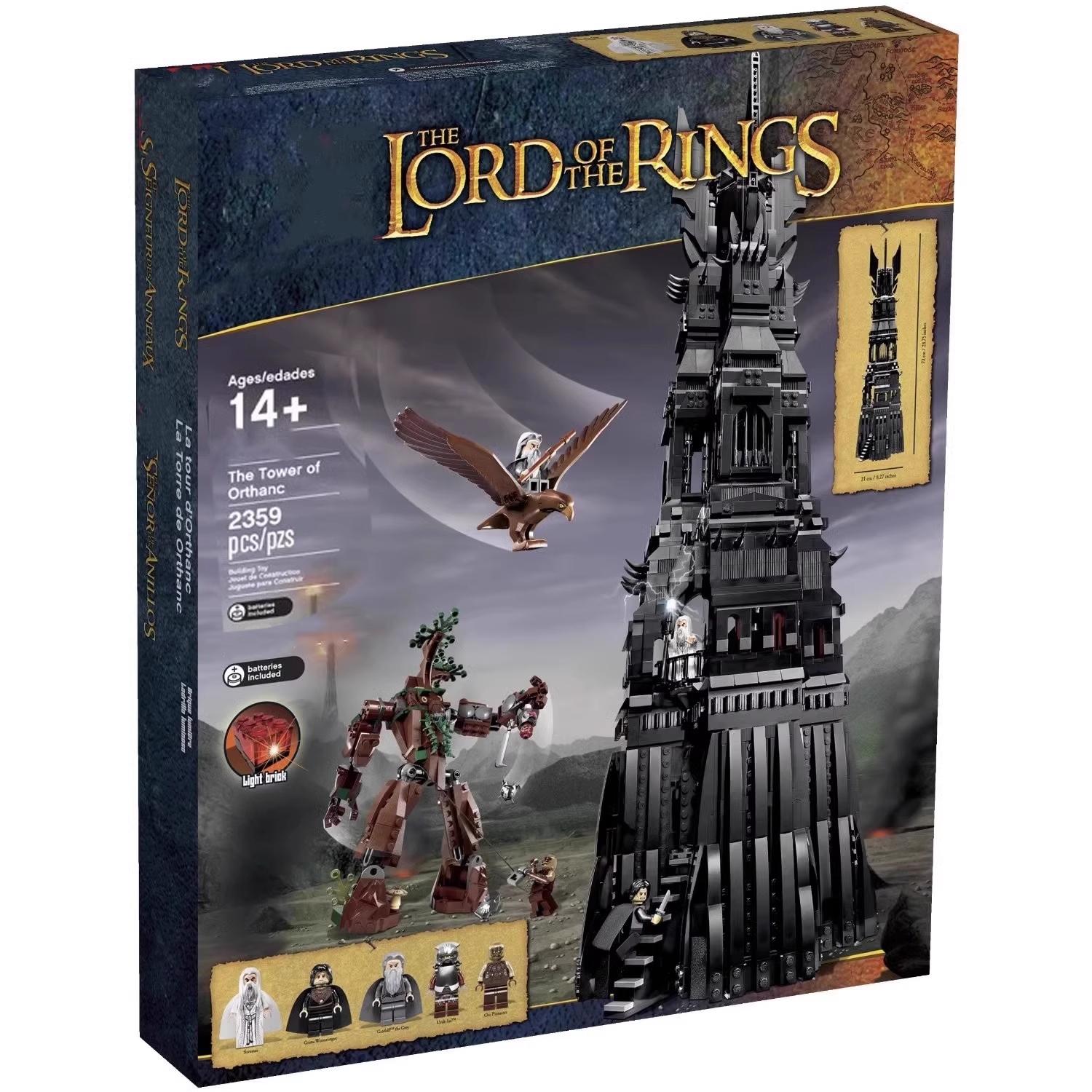 Pinnacle of Orthanc Lord of the Rings Building Set NO BOX NA18010