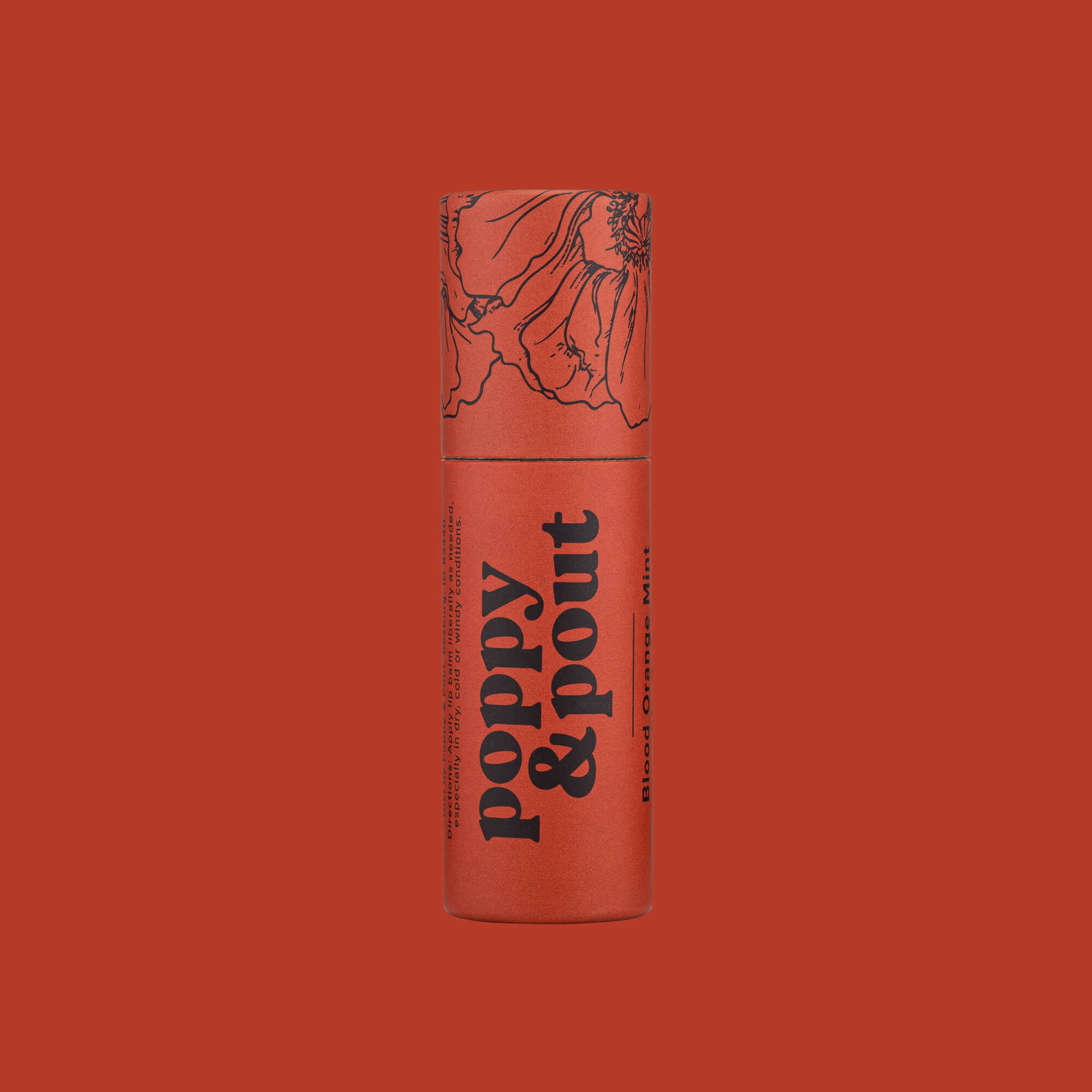 Poppy &  Pout 血橙薄荷100%天然有機保濕護唇膏