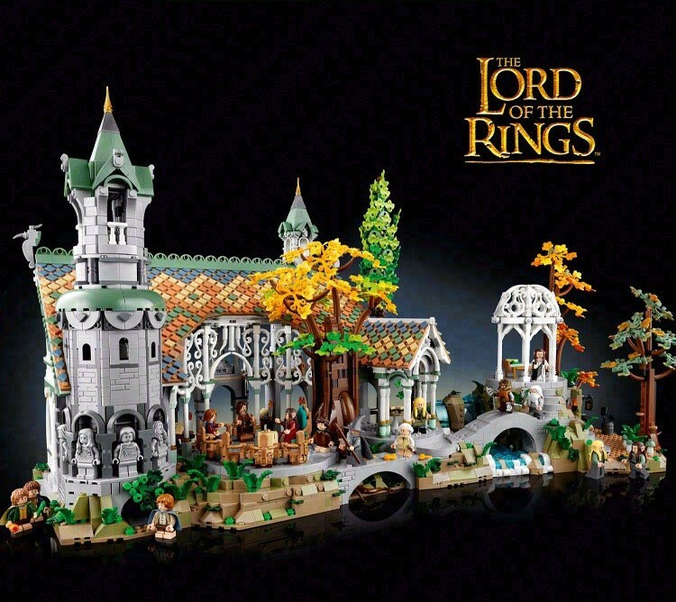 Rivendell Lord of the Rings Building Set NO BOX NAE9958