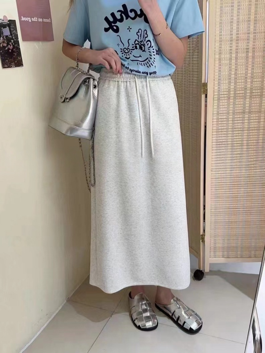 Mar.廣州連線 | 休閒棉質中裙*3色 ∣